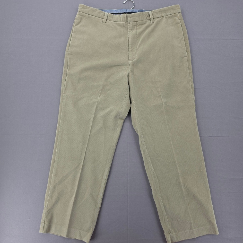 Gap Mens 38x30 Classic Fit Corduroy Pants Tan Khaki Cotton Straight Leg Trousers